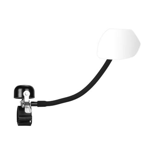 Espejo para Bicicleta - Soporte Lateral Para Espejos De Manillar - Lente Giratorio con Timbre, Regulable 360° para Monopatín Eléctrico y Montaña