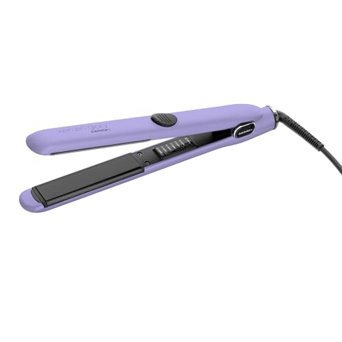 GAMMAPIU' Keratin Glory Plancha para el Pelo Profesional, Plancha de pelo para Tratamientos de Queratina, Cabello Luminoso, 6 Ajustes de Calor, Apagado Automático (Lila)