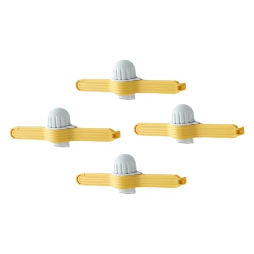 SOLUSTRE Practical Food Sealing Clips 4pcs Cartoon Shaped Household Food Clips Pp Material Easy to Use No Damage to Snack Bags