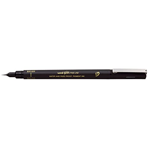 Image of uni-Ball PIN BR-500EF Fine Line Brush (Black), Pack of 1