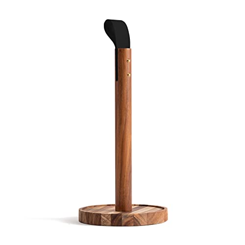 Ironwood Gourmet Farmhouse Paper Towel Holder Stand, Acacia Wood, Brown