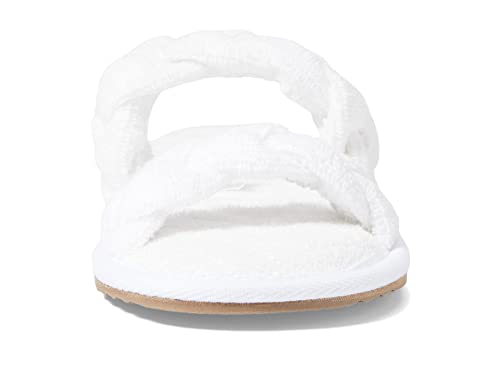 Barefoot Dreams TOWELTERRY Braided Slippers, 5-6, SEA Salt2