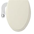 Bio Bidet by Bemis 1500EC Toilet Seat with Perfect Fit, Fresh Water Spray, Non-Electric, Easy to Install Bidet, ELONGATED, Biscuit