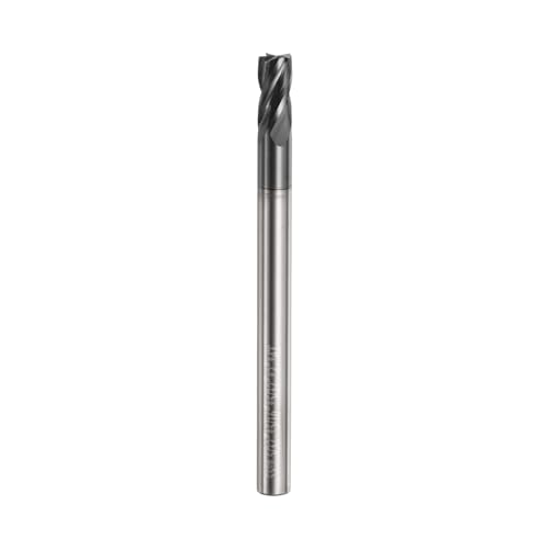 Image of HARFINGTON Carbide Square Nose End Mill Bit 5 /32 inch Cut Dia 4 Flutes TiAlN Coated Milling Cutter for Hardened Steel Metal (5 /32 inch Shank 5 /16 inch Cut Length 2 inch Long 30 Degree HRC53-55)