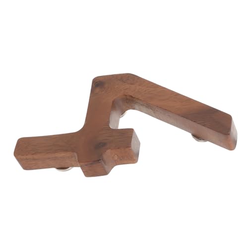 HOMSFOU Large House Number Plaque Contemporary Design Easy Installation Sturdy Walnut Material for Mailbox and Exterior Use and Legible Oversized Address Number