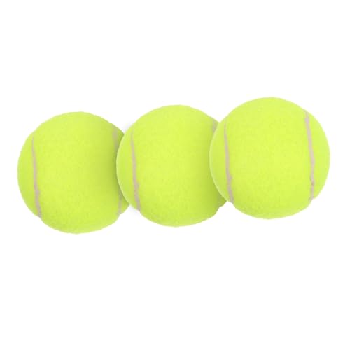 TOGEVAL 3pcs Tennis Training Balls Bounce Practice Balls for for Beginners Advanced Players Durable Comfortable