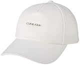 Calvin Klein Damen Must Metal Lettering Bb Cap Baseballkappe, Ck White, Einheitsgröße
