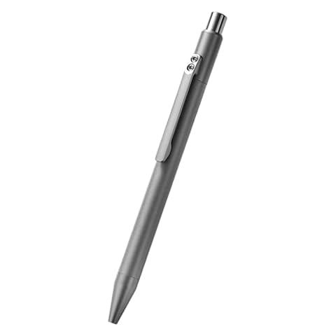Hamans Ballpoint Pen 5.39" Length Titanium Alloy Ballpoint Pen with Clip Writing Pocket Pen for Business Office Daily Use Cover