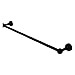 Allied Brass MA-21/24 Mambo Collection 24 Inch Towel Bar, Matte Black
