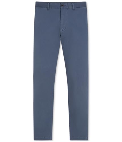 Tommy Hilfiger Mens Garment Dyed Denton Casual Chino Pants