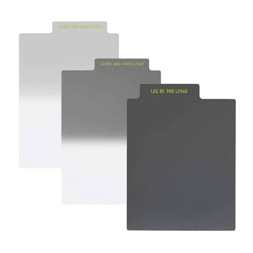 Lee Filters LEE85 Jeu de 3 filtres dégradés ND Hard 0.3, 0.6, 0.9ND   L85NDGHS