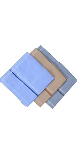 Image of Lepax100% Cotton Premium Collection Handkerchiefs Hanky For Men -Set of 6 Multicolor Striped XXL King Size Handkerchief | LK203