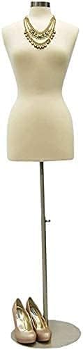 Image of Loop Group Female Mannequin - Female Mannequin with Metal Base Plate Premium Store Display Dummy Model Hanger Dress Kurti Display Stand