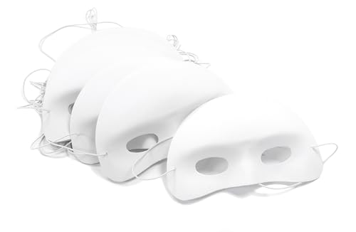 Major Brushes Blank Half Face Masks - Set of 10