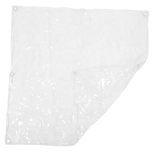 SUPVOX Clear PVC Tarp Heavy Duty Canopy for Outdoor Tent Camping Transparent Shelter for Gardens Balconies and Patios Lightweight and Design