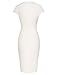 GRACE KARIN Womens Business Casual Dress Sheath Work Cocktail Party Pencil Dresses White Golden