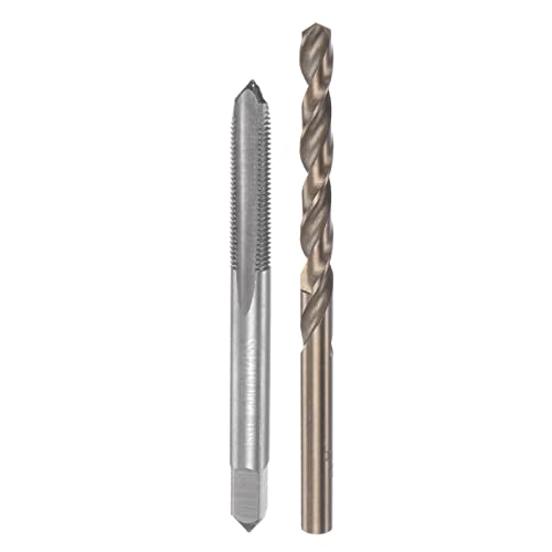 Taraud M6 x 0,75 et foret 5,2 mm M35 en acier rapide HSS-Co à cannelure droite