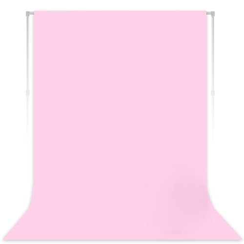 Pink Backdrop for Photoshoot, Professional Photo Backdrop Background for Product Photography, Portraits, Wedding, Party, Live Streaming Video Recording 8X10 FT