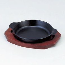 Plato de hierro redondo profundo 19 cm miniatura 1