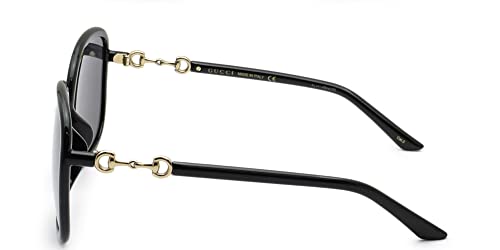 Gucci Black Frame Grey Lens Sunglasses3