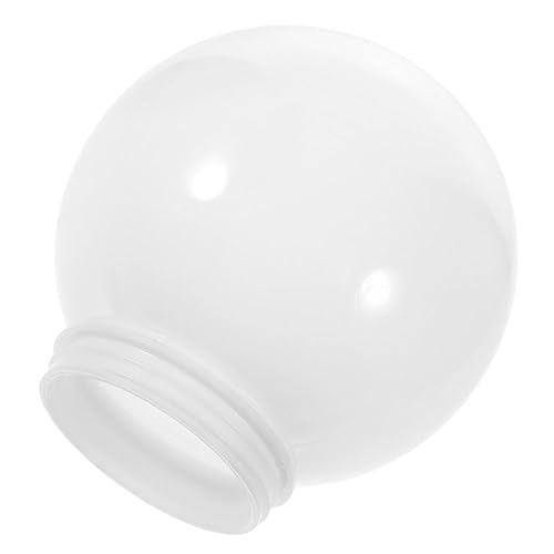 HOMSFOU Abat-jour Sphérique Acrylique Pour Lampadaire Extérieur Lampe De Jardin Moderne Étanche Et Élégante Remplacement De Globe Luminaire Pour Terrasse...
