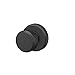 Schlage F40 BWE 622 GSN Bowery Door Knob with Greyson Trim, Bed & Bath Privacy Lock, Matte Black