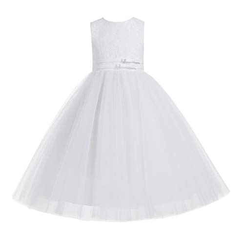 ekidsbridal Lace Tulle Tutu Flower Girl Dress Formal Princess Beauty Pageant Dresses 188