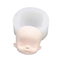 Human Face - Stampo in silicone 3D a forma di bambola, in ceramica, per artigianato e sapone