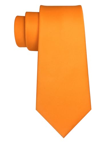 Image of JEMYGINS Solid Color Tie Mens Necktie for Business and Wedding