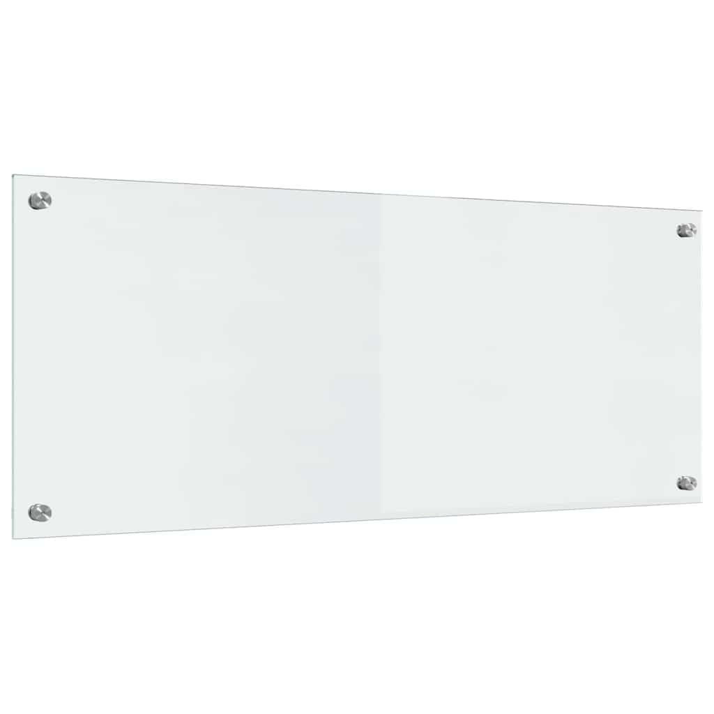 Solivagant Küchenrückwand 2 pcs Transparent 100 x 40 cm Gehärtetes Glas, Küche Esszimmer,Küchenhelfer -utensilien, 17.8 kg-3415539