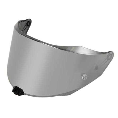 Image of PSLER Shatterproof Motorcycle Helmet Visor for KYT R2R,Silver | Impact-Resistant ,UV400 Protection, Motorcycle Tinted Face Shield for KYT R2R,Visor Replacement