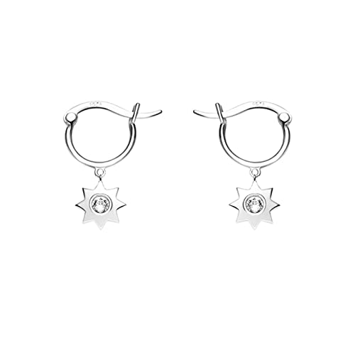 Boucles d'oreilles Soleil pour Femmes en Argent Sterling 925