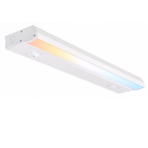 PARMIDA LED Under Cabinet Lighting, Hardwired Installation, 16 Inch, 14W, 5CCT Color Selectable...