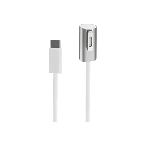 ���{�̒������ MSL FORCE Magsafe 2��p�}�O�l�b�g�A�_�v�^ �V���o�[ 20V@5A 100W�}���[�d PD3.1 ���C�A�_�v�^�[ PD�[�d �����^�b�` (C�^�C�v, Magsafe 2)