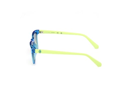 Guess Occhiali Da Sole Unisex GU00129, Blu Brillante, 49 - 2
