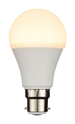 SAXBY B22 LED Bulb LAMP GLS 11W Warm White - 101340, Opal White