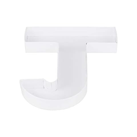20.8cm Paper Mache Cardboard Letter Shaped Box Container (J) Cover
