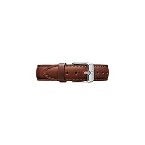 Daniel Wellington Petite St Mawes, bruin/zilver horlogebandje, 14 mm, leer, voor dames, bruin, Eén maat, armband