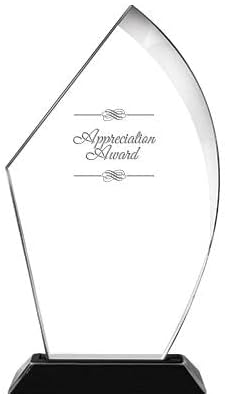 Crown Awards Customizable Acrylic Trophy, 11" Engraved Appreciation Voyage Acrylic Award - Image 2