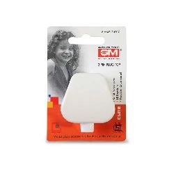 Image of GM Elite 3003 Plastic 6 AMP 3 Pin Plug Tops (White)