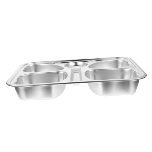 Cabilock Boys and Girls's Breakfast Plate Food Serving Plate Dividers 650ml Capacity Easy to Clean