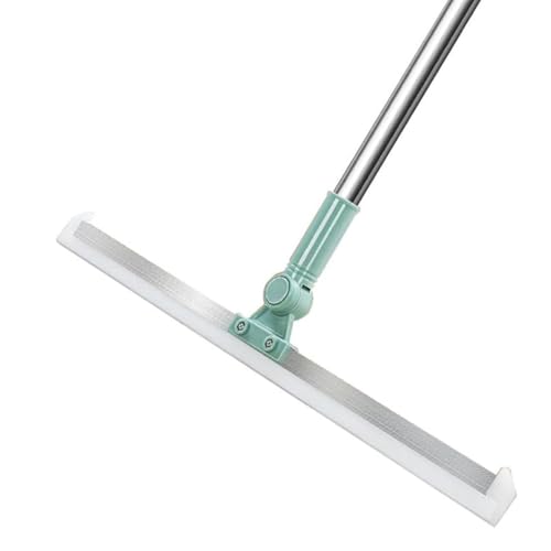 Rodo e Vassoura Mágica 2 em 1 com Raspador de Silicone Giratório 180 graus - Rodo Multiusos Ideal para Limpeza de Vidros, Pisos e Superfícies