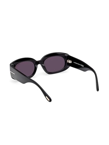 Tom Ford Cielle Smoke Oval Ladies Sunglasses FT1187 01A 523