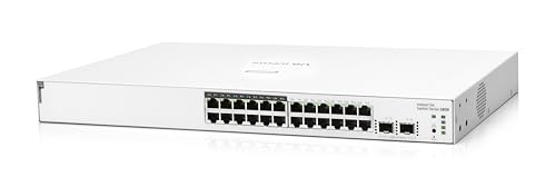 Image of HPE Networking Instant On Switch Series 1830 24-Port Gb Smart-Managed Layer 2 Ethernet Switch with PoE | 24x 1G | 2X SFP | 12x CL4 PoE (195W) | Fan-Less | US Cord (JL813A#ABA)
