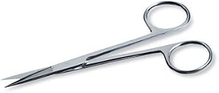 Cole-Parmer Aven Tools 11.014 Precision Scissors, Straight Slim Blade (Stainless Steel)