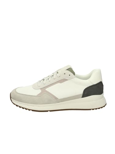 Geox   U BRANTHON A, Zapatillas Hombre, Lt Grey/White,