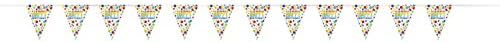 Rainbow Spots Birthday Plastic Flag Banner - 12 Ft. (1 Pc.) - Perfect for Party Celebrations, Ideal for Indoor & Outdoor Celebrations image 4