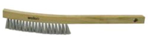 Image of Weiler 44117 Plater's Brush, Steel Fill, 4 X 18 Rows, Shoe Handle, Made in the USA (Pack of 12)