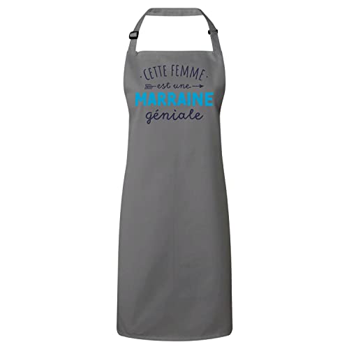 Tablier de cuisine haut de gamme avec message naissance marraine géniale