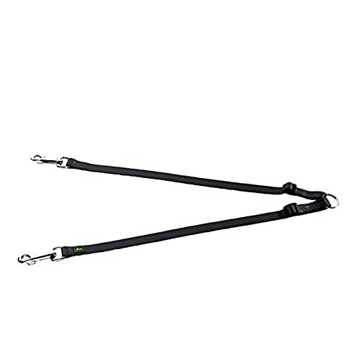 HUNTER Koppel 10 mm, Verstellbar, 28-44 cm, Nylon, schwarz